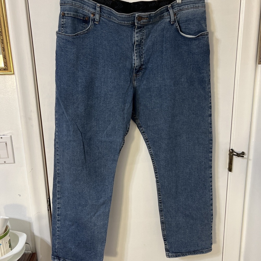Wrangler Premium Quality Regular Fit Blue Jeans‎ Denim Men's Size 40x29